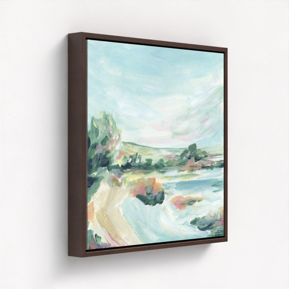 "Lakeside Retreat" Canvas Art Print