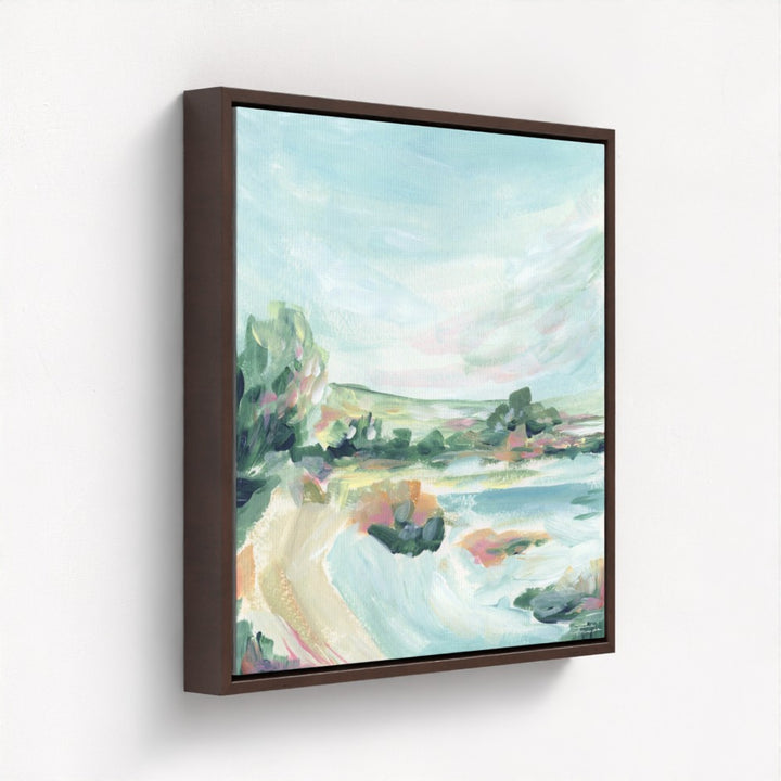 "Lakeside Retreat" Canvas Art Print