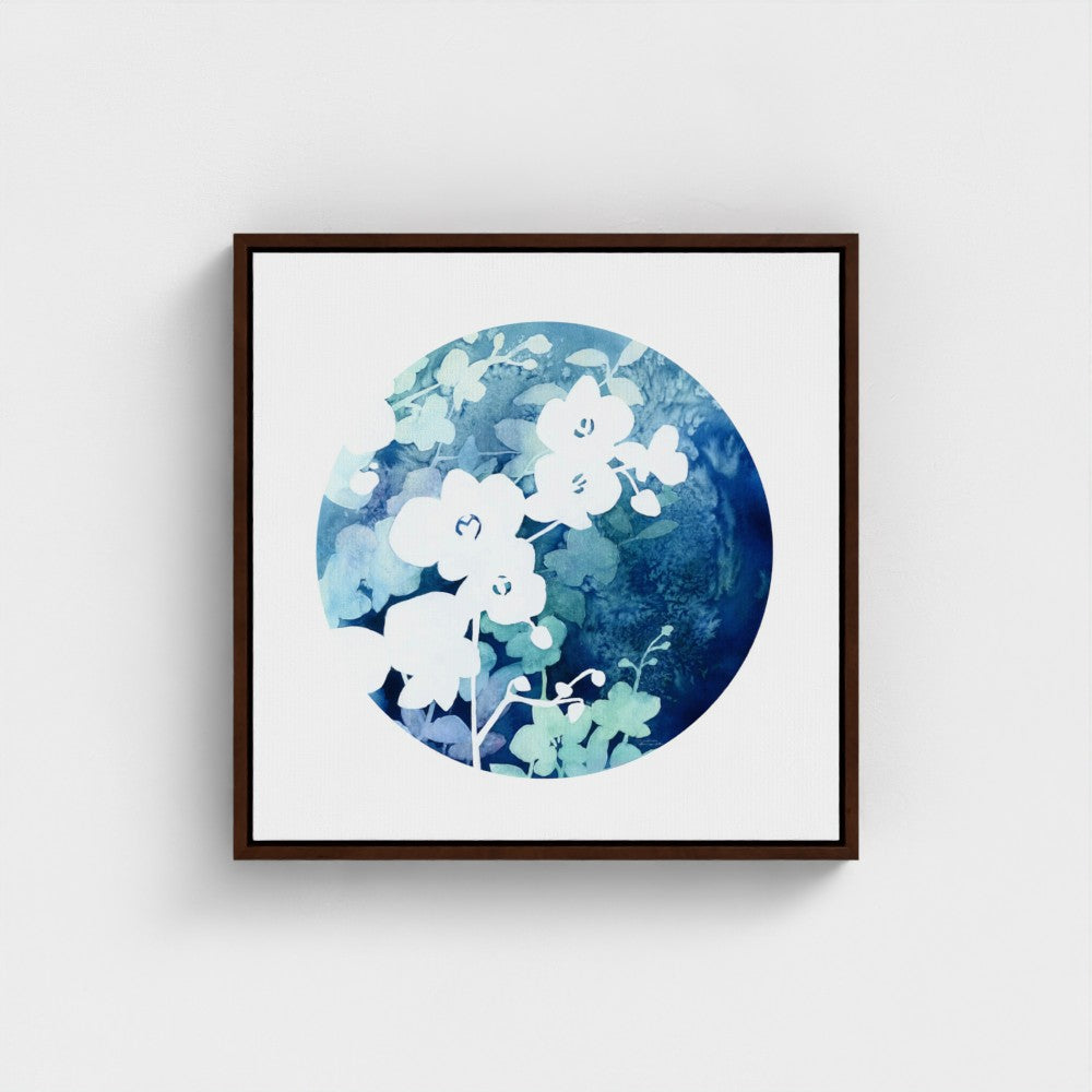 "Orchid in Bloom in Watercolor" - Giclée Canvas Art Print