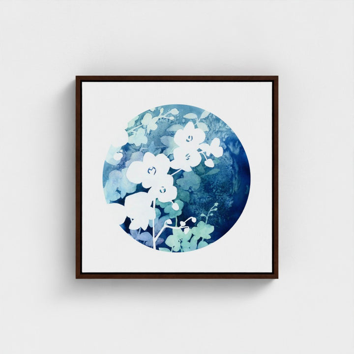 "Orchid in Bloom in Watercolor" - Giclée Canvas Art Print