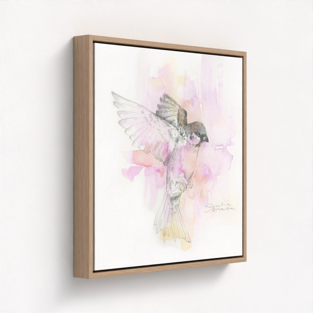 "Sparrow in Flight" - Luxury Canvas Fine Art Print