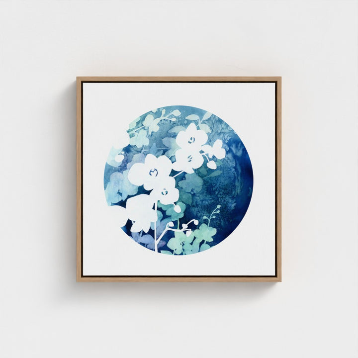 "Orchid in Bloom in Watercolor" - Giclée Canvas Art Print