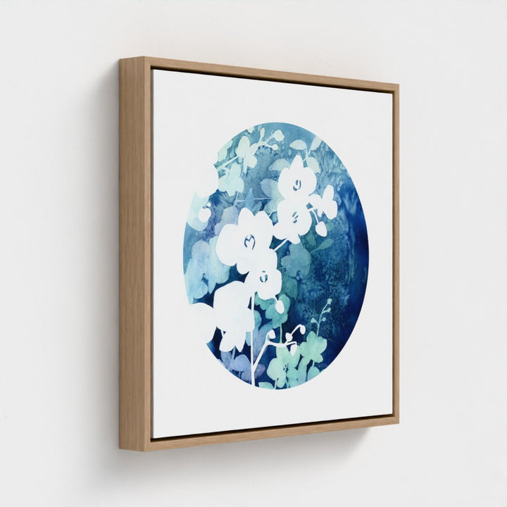 "Orchid in Bloom in Watercolor" - Giclée Canvas Art Print