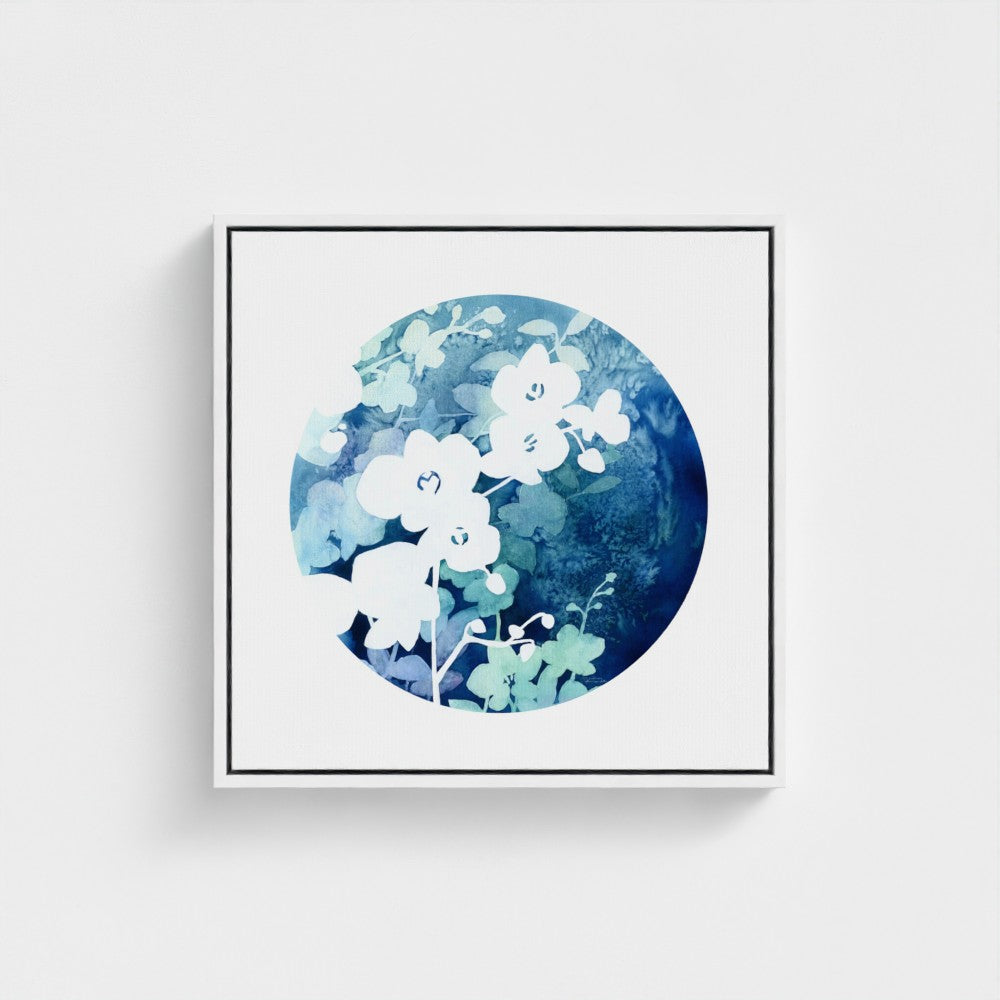 "Orchid in Bloom in Watercolor" - Giclée Canvas Art Print