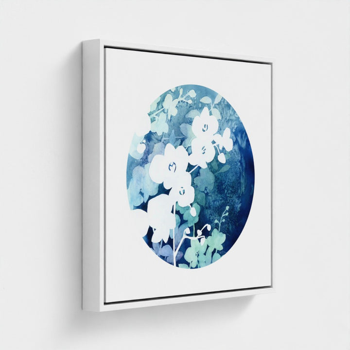 "Orchid in Bloom in Watercolor" - Giclée Canvas Art Print