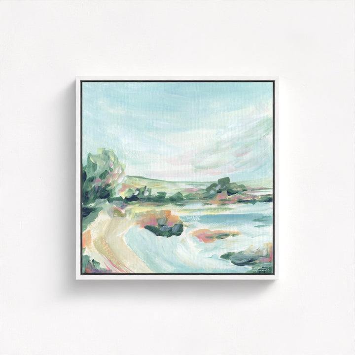 "Lakeside Retreat" Canvas Art Print