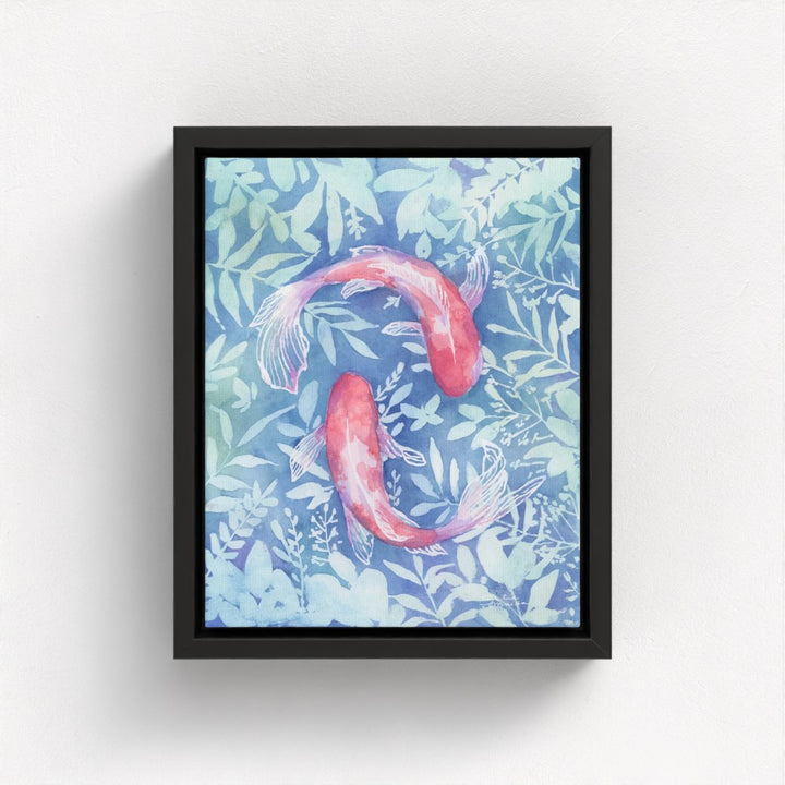 "Botanical Koi"- Luxury Canvas Fine Art Print