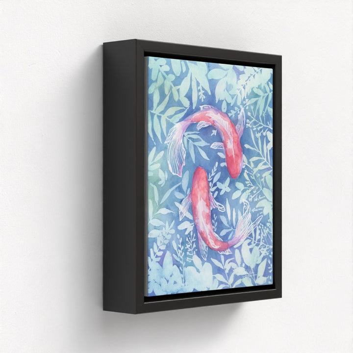 "Botanical Koi"- Luxury Canvas Fine Art Print