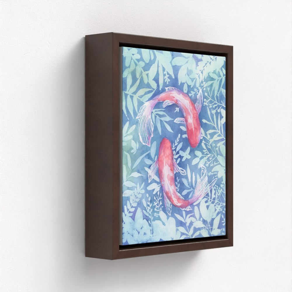 "Botanical Koi"- Luxury Canvas Fine Art Print