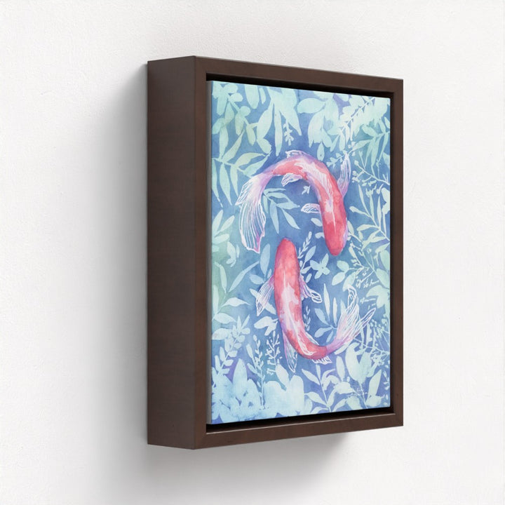 "Botanical Koi"- Luxury Canvas Fine Art Print