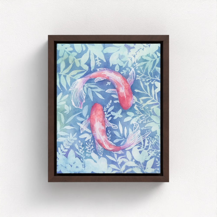 "Botanical Koi"- Luxury Canvas Fine Art Print