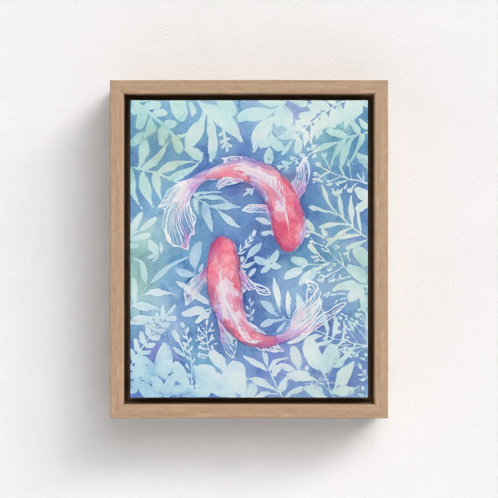 "Botanical Koi"- Luxury Canvas Fine Art Print
