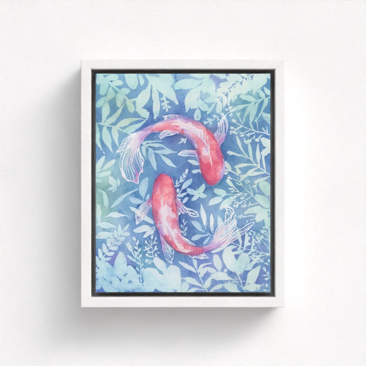 "Botanical Koi"- Luxury Canvas Fine Art Print