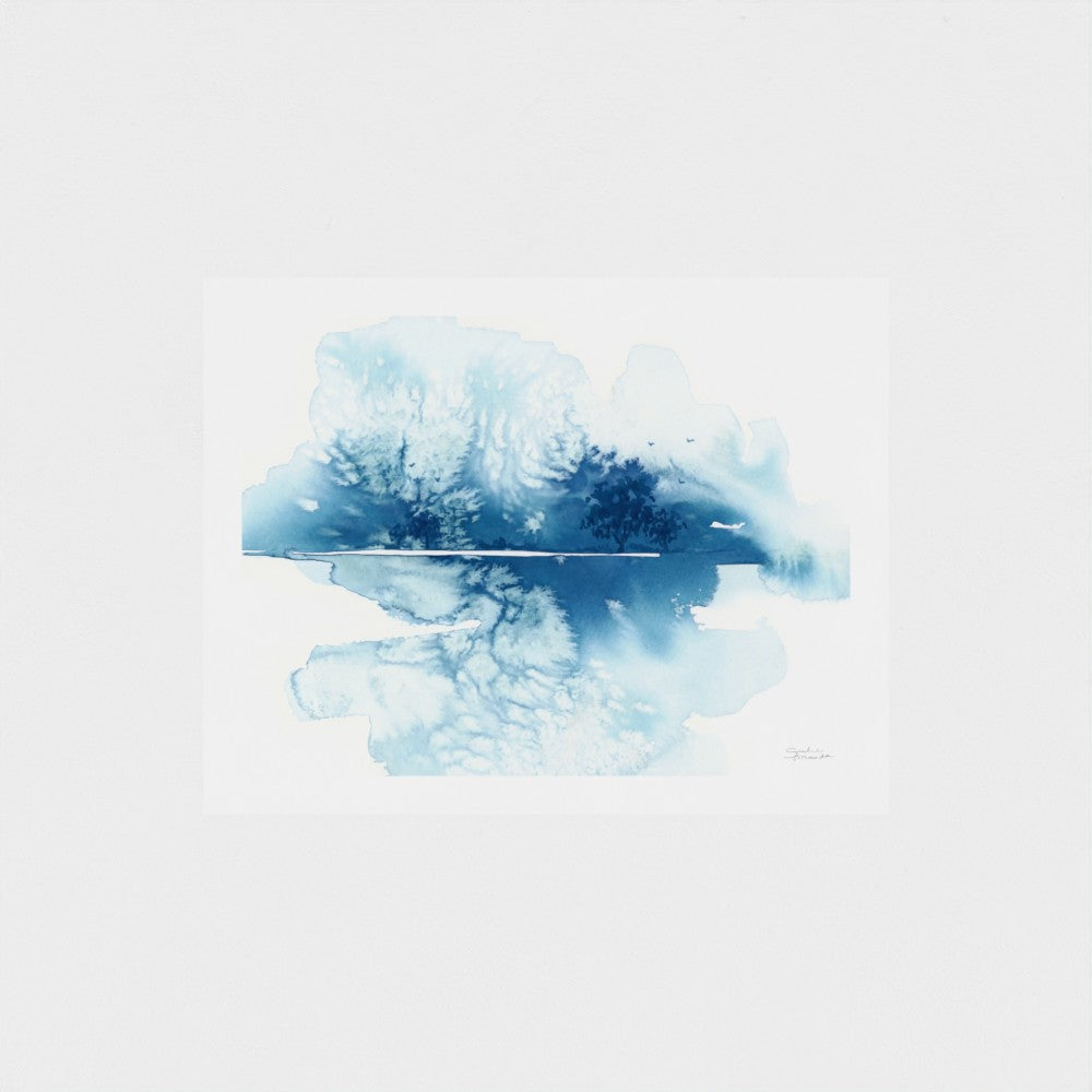 "Reflections of a Frozen Lake" - Signed Paper Art Print