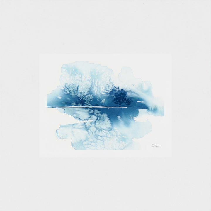 "Reflections of a Frozen Lake" - Signed Paper Art Print